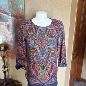 John•Mark Paisley  Print Women's Top - Multicolor
